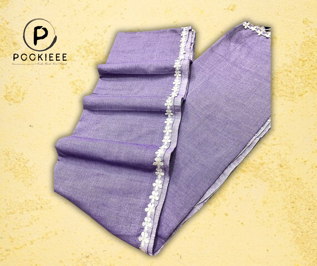 Nayan Tara Lace Border CK Khadi Saree with Blouse Piece